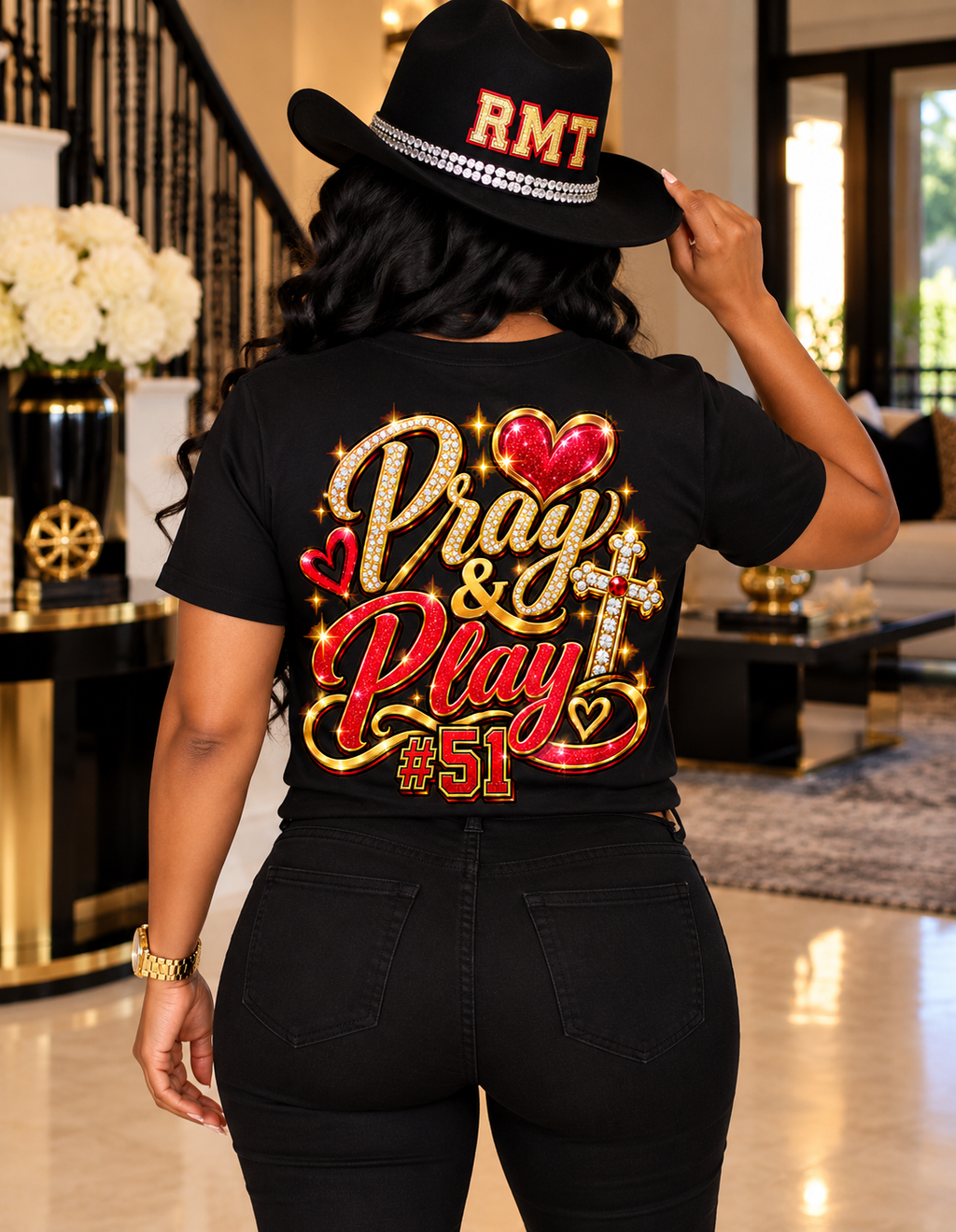 Football Mom T-Shirt- RMT Legacy Pray & Play #51